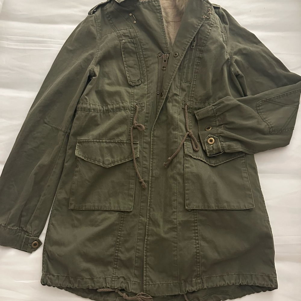 We The Free Olive Utility Jacket